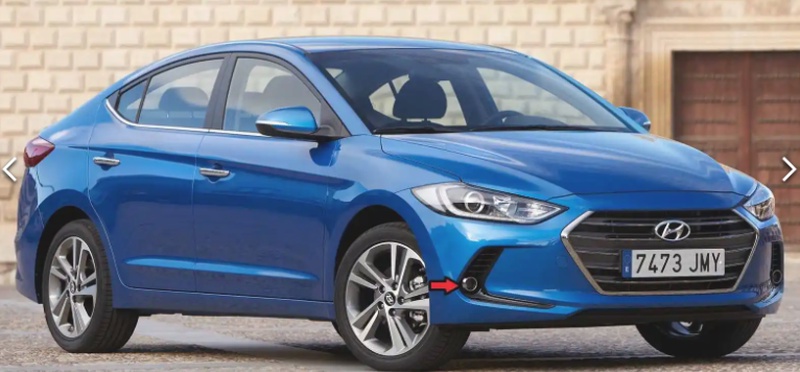 Фара противотуманная правая hyundai elantra